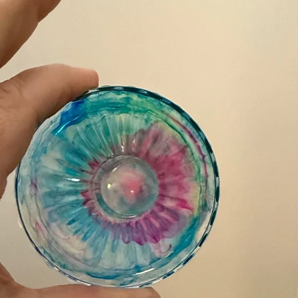 Unique Resin A Colorful Art Jar - Picture 3 of 14